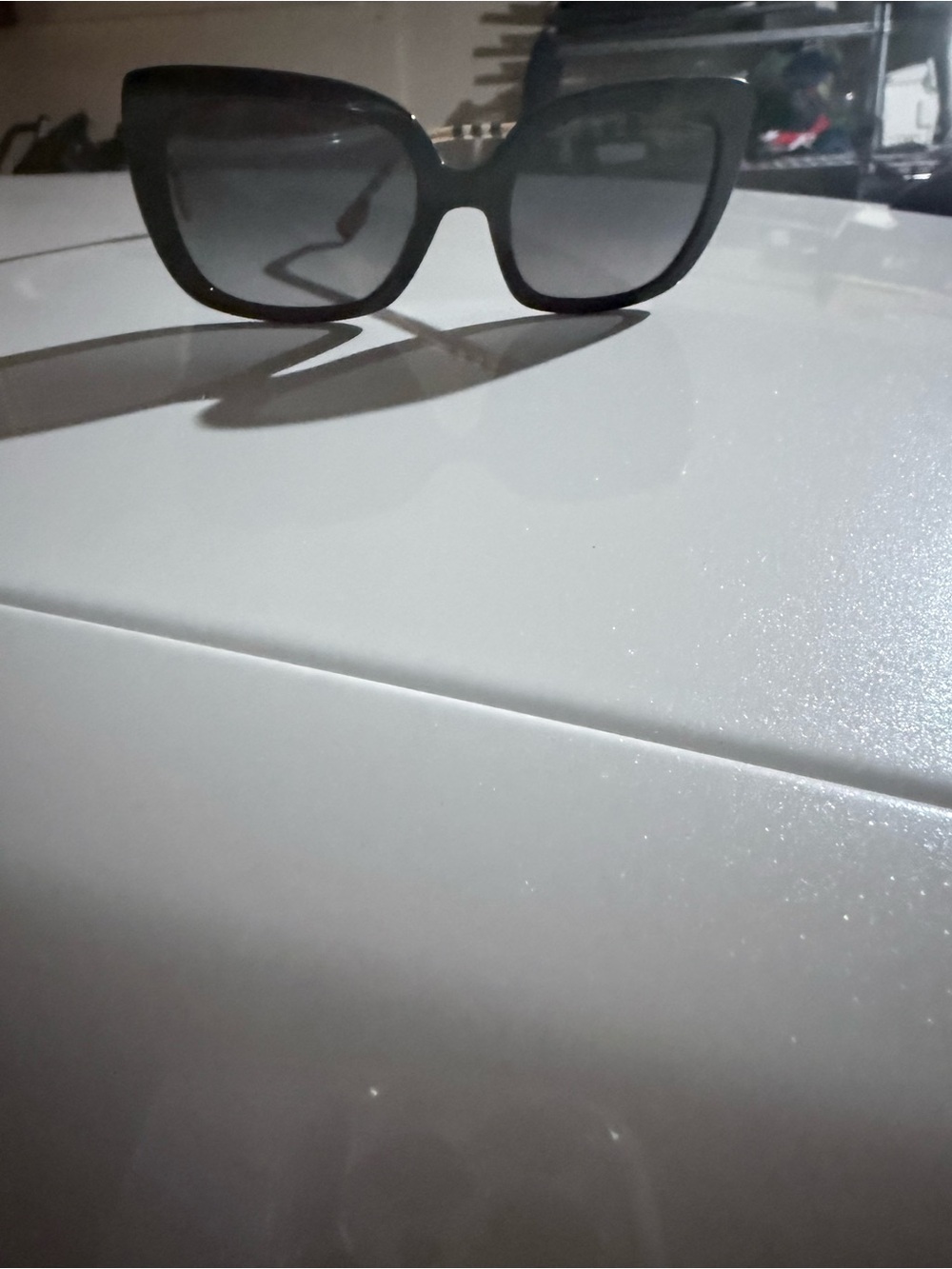 Burberry Black Gradient Cat-Eye Sunglasses